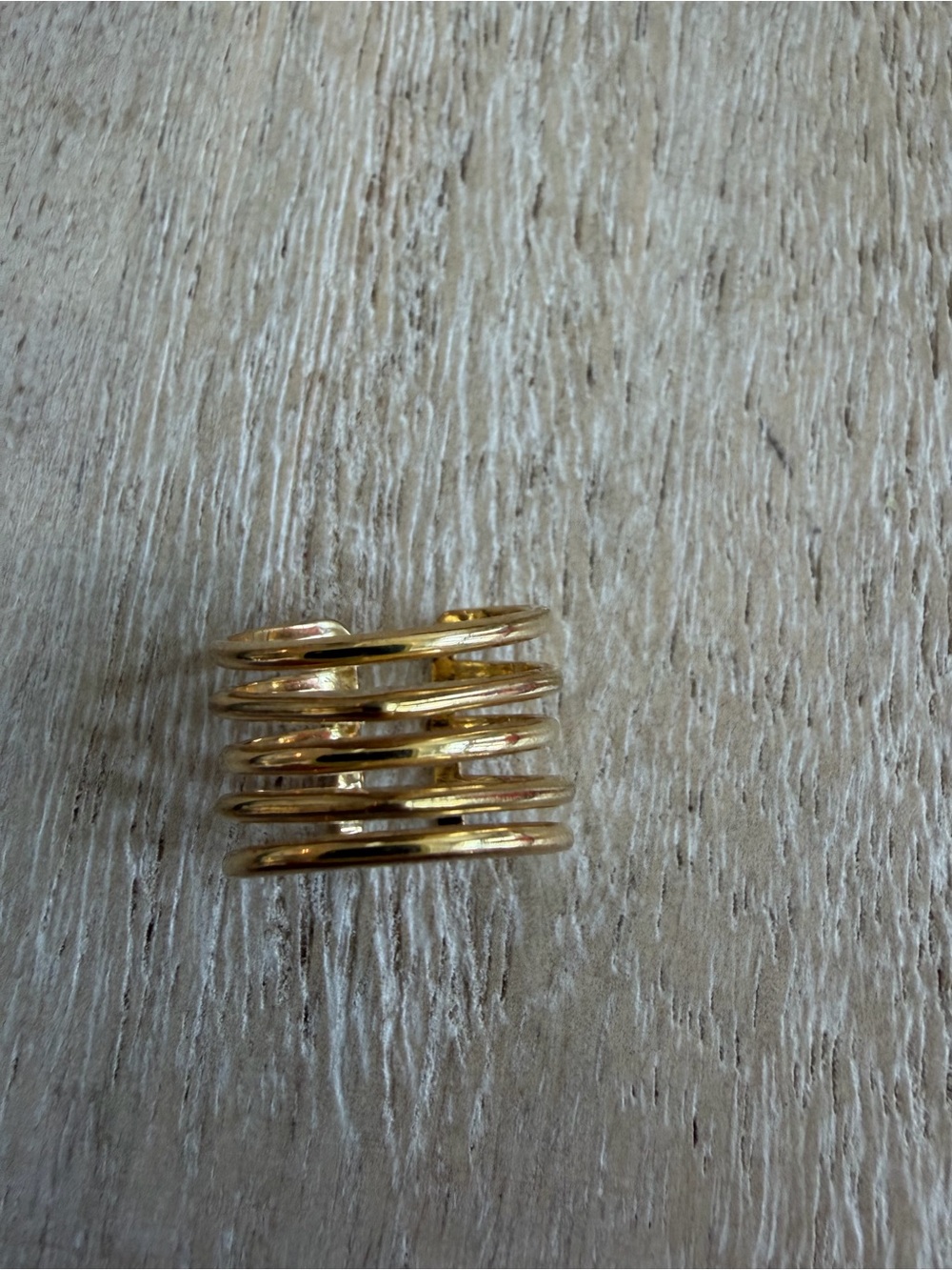 Stella & Dot Maylee gold ring, SM/MD